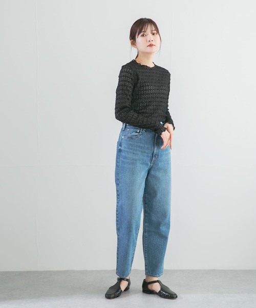Torrazzo Donna（トラッゾドンナ）の「TORRAZZO DONNA　レースカットソー（Tシャツ/カットソー・レディース・オフホワイト/ブラック・FREE）」の4枚目の写真