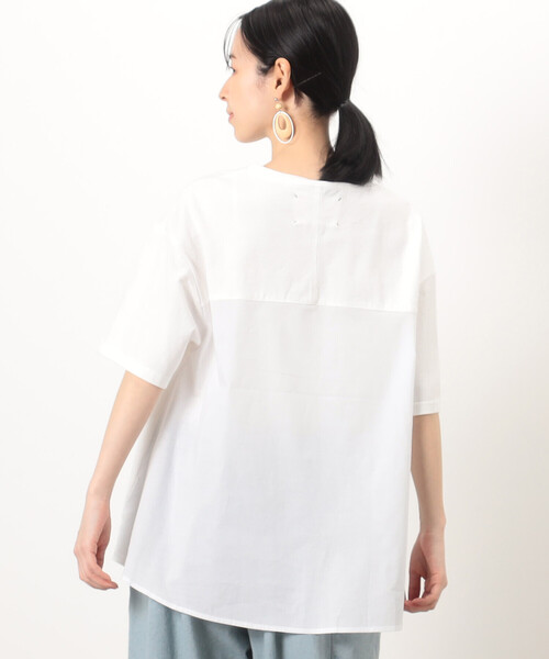 ONIGIRI(オニギリ)の「バックフレアTシャツ(Tシャツ/カットソー・レディース・チャコール/グリーン/ホワイト/イエロー/ネイビー・FREE)」の9枚目の写真