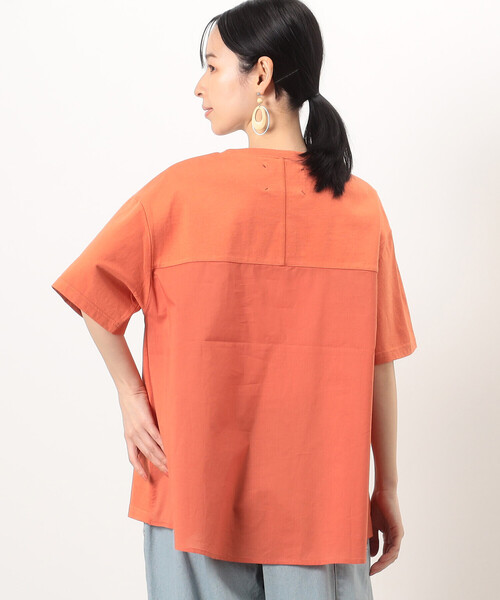 ONIGIRI(オニギリ)の「バックフレアTシャツ(Tシャツ/カットソー・レディース・チャコール/グリーン/ホワイト/イエロー/ネイビー・FREE)」の16枚目の写真