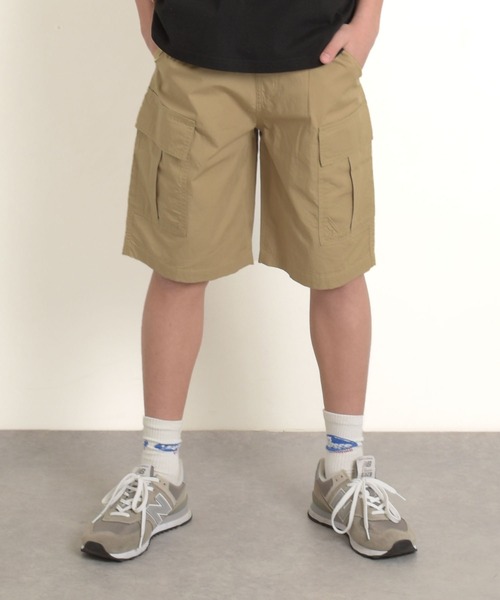 GLAZOS(グラソス)の「【セットアップ対応】タイプライター・カーゴハーフパンツ(その他パンツ・キッズ・ベージュ/ネイビー/カーキ・140cm/150cm/160cm/170cm)」の1枚目の写真