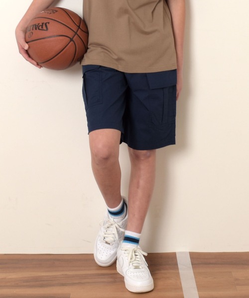 GLAZOS(グラソス)の「【セットアップ対応】タイプライター・カーゴハーフパンツ(その他パンツ・キッズ・ベージュ/ネイビー/カーキ・140cm/150cm/160cm/170cm)」の3枚目の写真