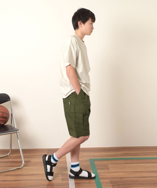 GLAZOS(グラソス)の「【セットアップ対応】タイプライター・カーゴハーフパンツ(その他パンツ・キッズ・ベージュ/ネイビー/カーキ・140cm/150cm/160cm/170cm)」の5枚目の写真