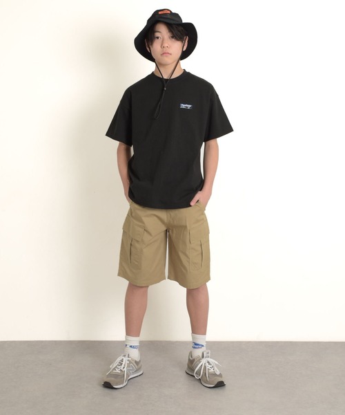 GLAZOS(グラソス)の「【セットアップ対応】タイプライター・カーゴハーフパンツ(その他パンツ・キッズ・ベージュ/ネイビー/カーキ・140cm/150cm/160cm/170cm)」の7枚目の写真