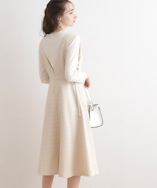 couture brooch（クチュールブローチ）の「◆【セットアップ可能】オトナなレースアップジャンスカ（ワンピース・レディース・ブラウン系その他/アイボリー系3・38/42）」の12枚目の写真