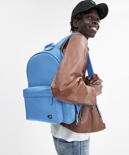 美品　コーチ COACH リュック ブルー 青　サイズ→横約32㌢×縦約45㌢ COACH（コーチ）の「ホール バックパック（バックパック/リュック
