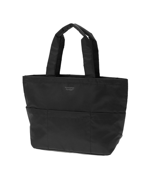 Manhattan Portage(マンハッタンポーテージ)の「Tompkins Tote Bag (MD) Flight Nylon Backing(トートバッグ・メンズ・ブラック・MEDIUM)」の1枚目の写真