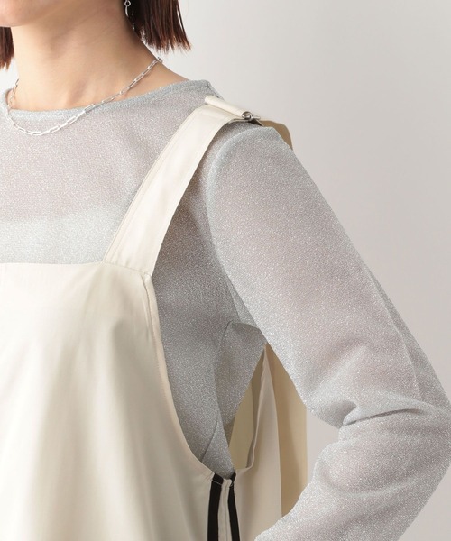 RAGEBLUE（レイジブルー）の「サイドライン/トラックシャーリングジャンスカ（ジャンパースカート・レディース・ホワイト/ライトブルー/ブラック・FREE）」の12枚目の写真