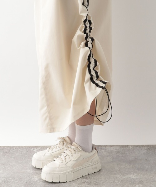 RAGEBLUE（レイジブルー）の「サイドライン/トラックシャーリングジャンスカ（ジャンパースカート・レディース・ホワイト/ライトブルー/ブラック・FREE）」の15枚目の写真