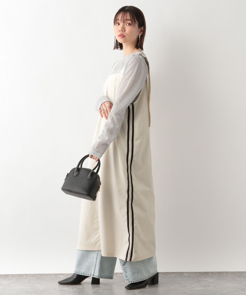 RAGEBLUE（レイジブルー）の「サイドライン/トラックシャーリングジャンスカ（ジャンパースカート・レディース・ホワイト/ライトブルー/ブラック・FREE）」の17枚目の写真