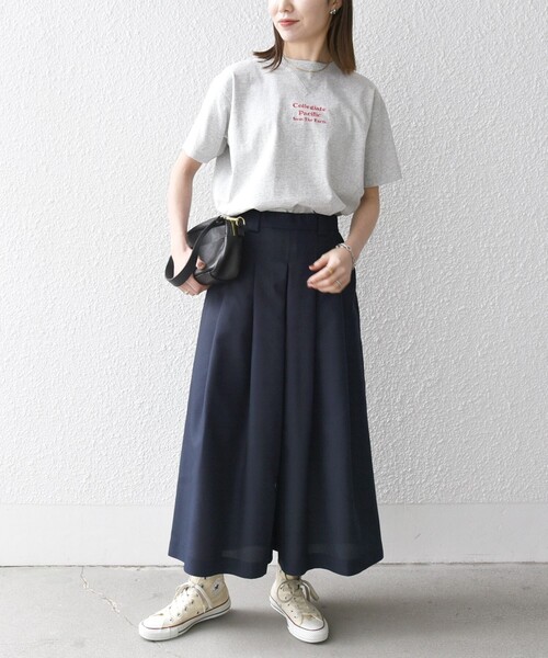 SHIPS any:〈洗濯機可能〉ウールライク ギャザー キュロット パンツ SHIPS any:〈洗濯機可能〉ウールライク ギャザー キュロット