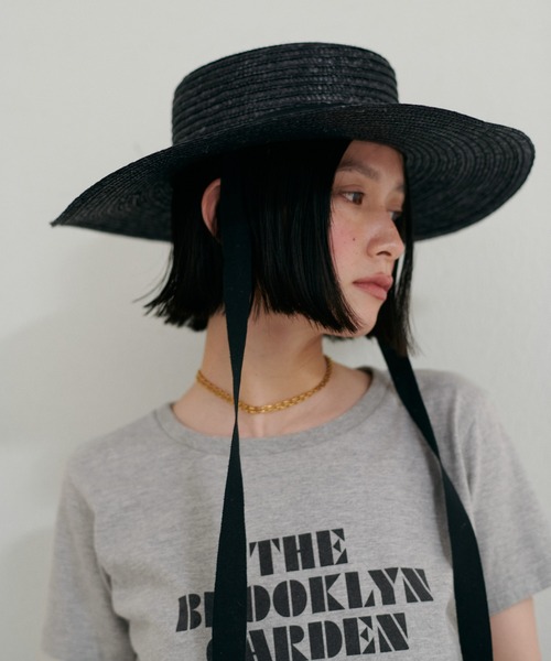 LARUTA(ラルータ)の「【LARUTA】ブルックリンガーデンT(Tシャツ/カットソー・レディース・スミクロ/ピンク/グレー/オフホワイト・LARGE/MEDIUM)」の3枚目の写真