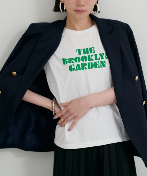 LARUTA(ラルータ)の「【LARUTA】ブルックリンガーデンT(Tシャツ/カットソー・レディース・スミクロ/ピンク/グレー/オフホワイト・LARGE/MEDIUM)」の2枚目の写真