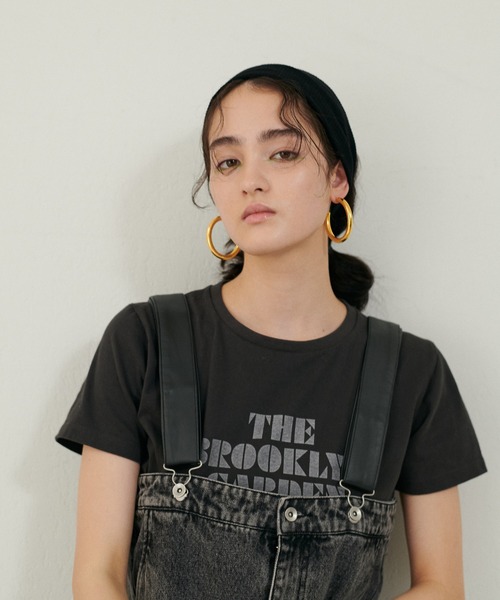 LARUTA(ラルータ)の「【LARUTA】ブルックリンガーデンT(Tシャツ/カットソー・レディース・スミクロ/ピンク/グレー/オフホワイト・LARGE/MEDIUM)」の1枚目の写真