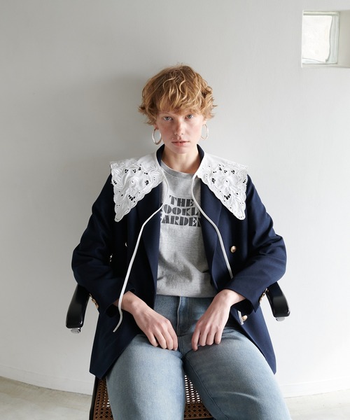 LARUTA(ラルータ)の「【LARUTA】ブルックリンガーデンT(Tシャツ/カットソー・レディース・スミクロ/ピンク/グレー/オフホワイト・LARGE/MEDIUM)」の15枚目の写真