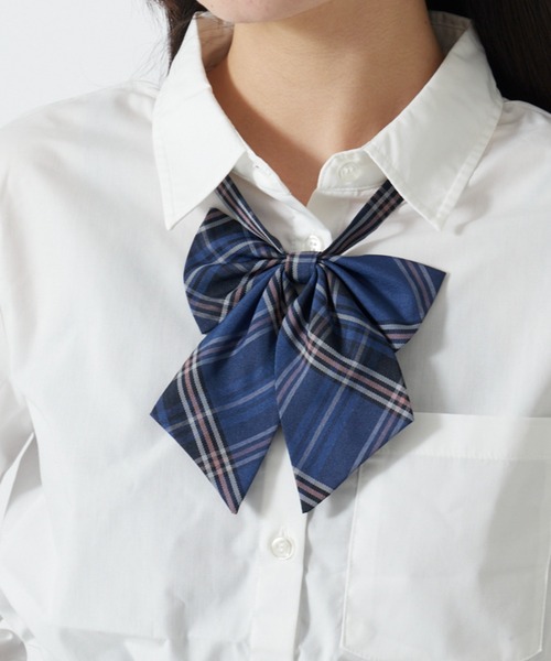WEGO（ウィゴー）の「WEGO/チェックスクールリボン（ネクタイ・レディース・ブルー系その他3/ブラック系その他2/ホワイト系その他2/レッド系その他3/グレー系その他2/ブルー系その他2/その他1/レッド系その他2/ブラック系その他3・FREE）」の7枚目の写真