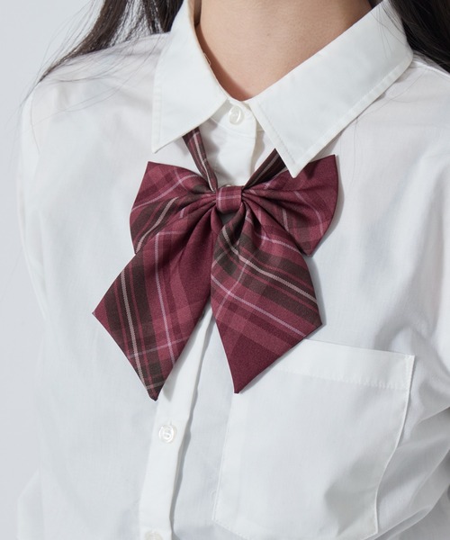 WEGO（ウィゴー）の「WEGO/チェックスクールリボン（ネクタイ・レディース・ブルー系その他3/ブラック系その他2/ホワイト系その他2/レッド系その他3/グレー系その他2/ブルー系その他2/その他1/レッド系その他2/ブラック系その他3・FREE）」の8枚目の写真