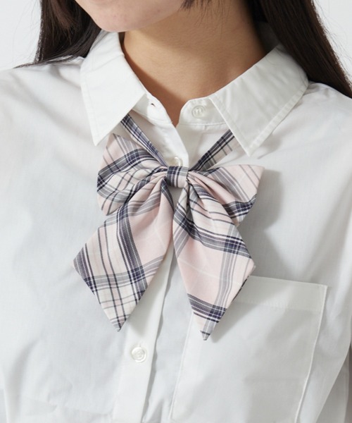 WEGO（ウィゴー）の「WEGO/チェックスクールリボン（ネクタイ・レディース・ブルー系その他3/ブラック系その他2/ホワイト系その他2/レッド系その他3/グレー系その他2/ブルー系その他2/その他1/レッド系その他2/ブラック系その他3・FREE）」の9枚目の写真