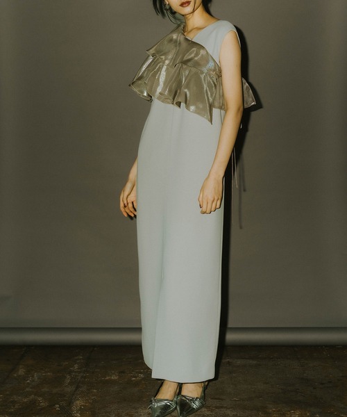 ANDRESD ドレス　glossy multi ruffle dress ANDRESD（アンドレスド）の「glossy multi ruffle dress