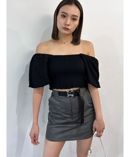 EMODA（エモダ）の「ベルトボックスミニスカート（スカート・レディース・グレー/ブラック/ベージュ・SMALL/MEDIUM）」の20枚目の写真