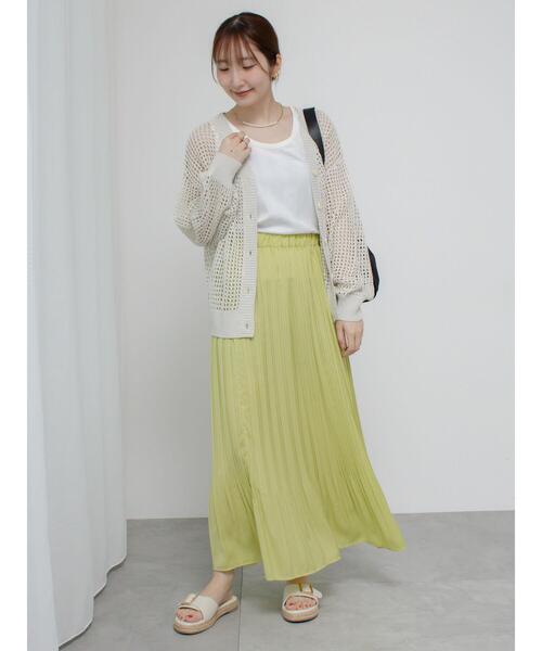 Te chichi TERRASSE(テチチテラス)の「ラメメッシュ前後2WAYカーディガン(カーディガン/ボレロ・レディース・グリーン/グレー/オフホワイト・F)」の14枚目の写真