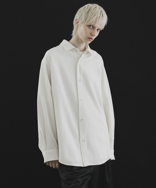 remer（リメール）の「loose un-classic regular shirt / ルーズアンクラシックレギュラーシャツ（シャツ/ブラウス・メンズ・テラコッタ/アイボリー/ブラック/グレイッシュベージュ/チャコールグレー・X-SMALL/SMALL/MEDIUM/LARGE）」の21枚目の写真