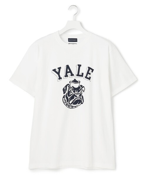 J.PRESS YORK STREET(ジェイプレスヨークストリート)の「【UNISEX】YALE ブルフェイス Tシャツ(Tシャツ/カットソー・メンズ・ピーコックグリーン系/ネイビー系/ホワイト系・SMALL/MEDIUM/LARGE)」の1枚目の写真