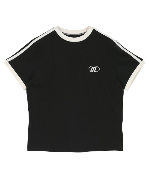 miette（ミエット）の「配色ラインロゴ刺繍Tシャツ（Tシャツ/カットソー・レディース・ピンク/オフホワイト/ブラック/オートミール・FREE）」の13枚目の写真