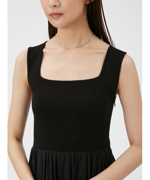 FRAY I.D（フレイアイディー）の「ニットコンビタックティアードワンピース（ワンピース・レディース・ブラック/ベージュ/ブルー/その他・FREE）」の21枚目の写真