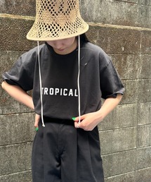 [FUNG/ファング] TROPICAL カットオフプリントTシャツ