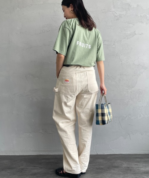 FUNG（ファング）の「[FUNG/ファング] TROPICAL カットオフプリントTシャツ（Tシャツ/カットソー・レディース・ブラック/ホワイト/モスグリーン・M）」の18枚目の写真