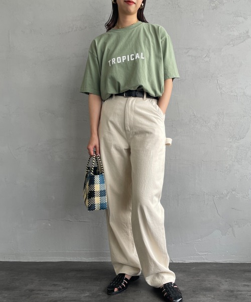 FUNG（ファング）の「[FUNG/ファング] TROPICAL カットオフプリントTシャツ（Tシャツ/カットソー・レディース・ブラック/ホワイト/モスグリーン・M）」の17枚目の写真