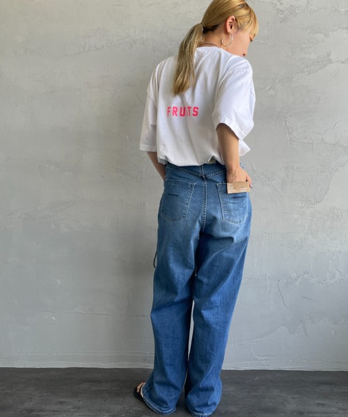 FUNG（ファング）の「[FUNG/ファング] TROPICAL カットオフプリントTシャツ（Tシャツ/カットソー・レディース・ブラック/ホワイト/モスグリーン・M）」の16枚目の写真