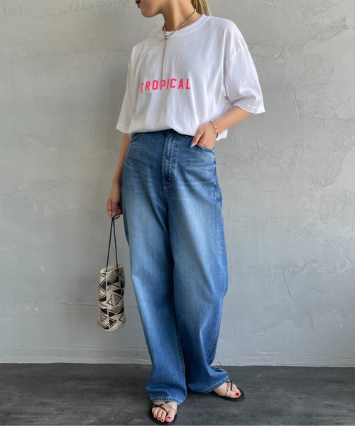 値下げ）美品　FUNG ファング　アロハ　Tシャツ FUNG/ファング] ALOHA MAHALO カットオフプリントTシャツ（T