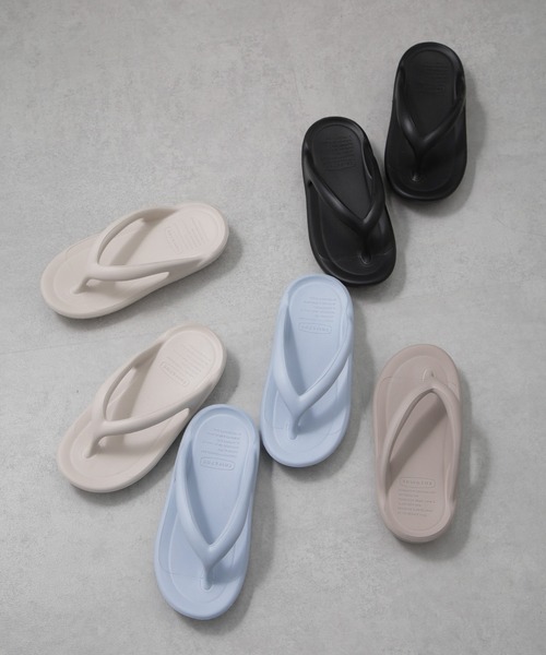 TAW&TOE(トーアンドトー)の「TAW&TOE/FLIPFLOP ZEROVIT BIO(サンダル・レディース・グレイッシュベージュ/ブラック/クリーム/ブルー系その他・XS/S/XXS)」の5枚目の写真