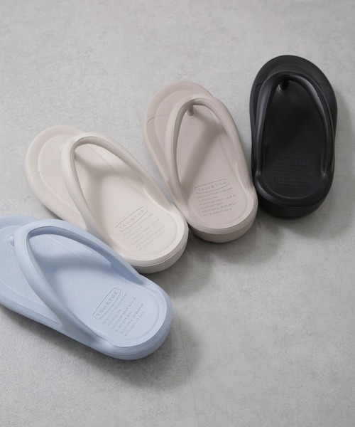 TAW&TOE(トーアンドトー)の「TAW&TOE/FLIPFLOP ZEROVIT BIO(サンダル・レディース・グレイッシュベージュ/ブラック/クリーム/ブルー系その他・XS/S/XXS)」の6枚目の写真