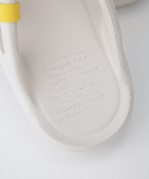 TAW&TOE(トーアンドトー)の「TAW&TOE/FLIPFLOP ZEROVIT BIO(サンダル・レディース・グレイッシュベージュ/ブラック/クリーム/ブルー系その他・XS/S/XXS)」の13枚目の写真