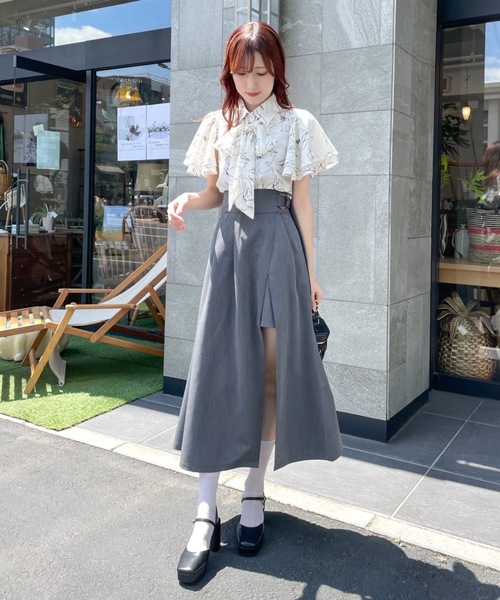 TORTE（トルテ）の「フレアスリーブリボンタイブラウス（シャツ/ブラウス・レディース・ピンク/ホワイト系その他/ホワイト/ブラック系その他・FREE）」の17枚目の写真