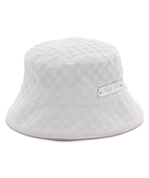 algy（アルジー）の「ポコポコバケットハット（ハット・キッズ・オフホワイト/ライム・SMALL/MEDIUM）」の11枚目の写真