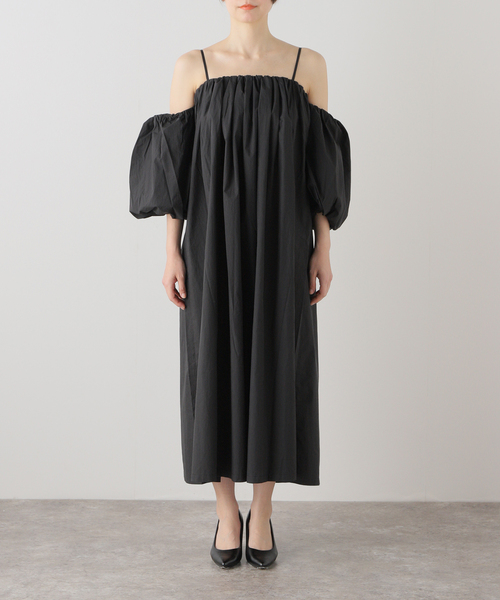 SLOBE citron. ドットジャガードミニドレス（ワンピース