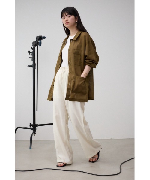 AZUL by moussy(アズールバイマウジー)の「ツイルイージーパンツ(その他パンツ・レディース・ブラウン/レッド/ブラック/アイボリー/マルチ・SMALL/MEDIUM)」の7枚目の写真