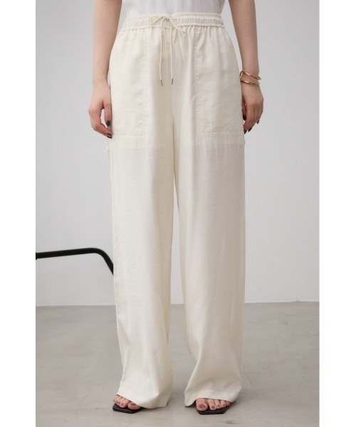 AZUL by moussy(アズールバイマウジー)の「ツイルイージーパンツ(その他パンツ・レディース・ブラウン/レッド/ブラック/アイボリー/マルチ・SMALL/MEDIUM)」の9枚目の写真