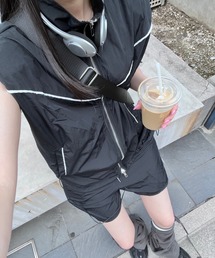 Figments（フィグメンツ）の「ノースリーブナイロンジャケットセットアップ（セットアップ）」