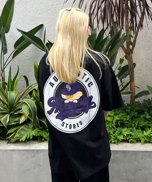 #MEMORY(メモリー)の「【MEMORY】バブちゃん サークルロゴ ヘビーウェイトTシャツ / オーバーサイズ Tシャツ ビッグシルエットTシャツ メンズ レディース(Tシャツ/カットソー・メンズ・ホワイト/グリーン/ネイビー/アイボリー/ブラック・FREE)」の18枚目の写真