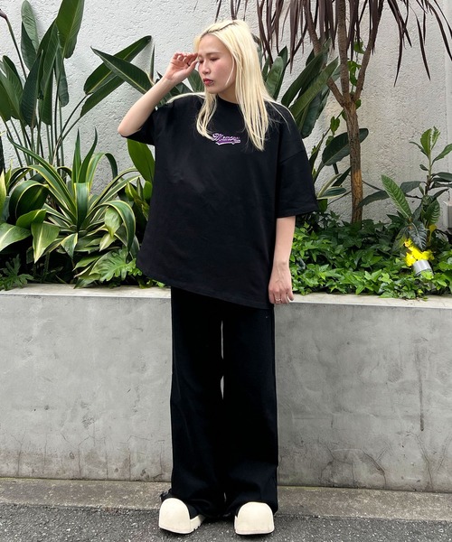 #MEMORY(メモリー)の「【MEMORY】バブちゃん サークルロゴ ヘビーウェイトTシャツ / オーバーサイズ Tシャツ ビッグシルエットTシャツ メンズ レディース(Tシャツ/カットソー・メンズ・ホワイト/グリーン/ネイビー/アイボリー/ブラック・FREE)」の19枚目の写真