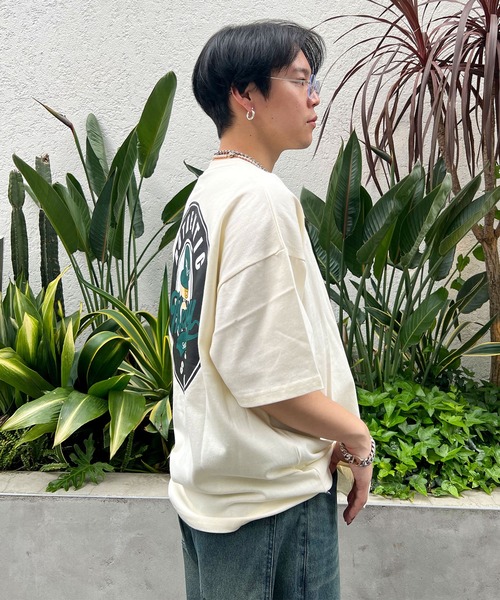 #MEMORY(メモリー)の「【MEMORY】バブちゃん サークルロゴ ヘビーウェイトTシャツ / オーバーサイズ Tシャツ ビッグシルエットTシャツ メンズ レディース(Tシャツ/カットソー・メンズ・ホワイト/グリーン/ネイビー/アイボリー/ブラック・FREE)」の11枚目の写真