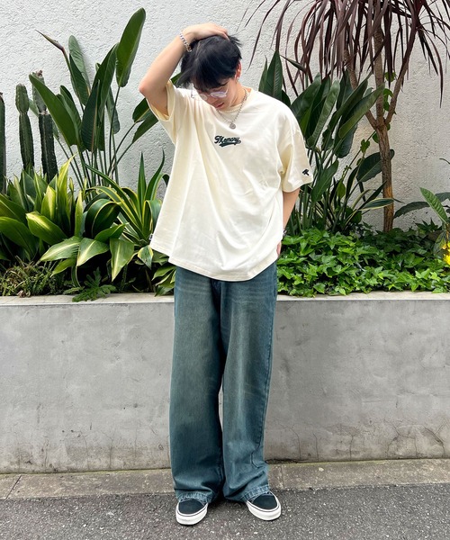 #MEMORY(メモリー)の「【MEMORY】バブちゃん サークルロゴ ヘビーウェイトTシャツ / オーバーサイズ Tシャツ ビッグシルエットTシャツ メンズ レディース(Tシャツ/カットソー・メンズ・ホワイト/グリーン/ネイビー/アイボリー/ブラック・FREE)」の12枚目の写真