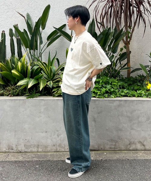 #MEMORY(メモリー)の「【MEMORY】バブちゃん サークルロゴ ヘビーウェイトTシャツ / オーバーサイズ Tシャツ ビッグシルエットTシャツ メンズ レディース(Tシャツ/カットソー・メンズ・ホワイト/グリーン/ネイビー/アイボリー/ブラック・FREE)」の13枚目の写真