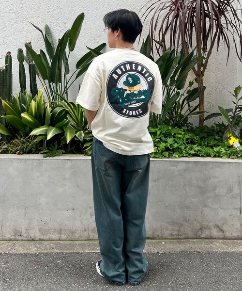 #MEMORY(メモリー)の「【MEMORY】バブちゃん サークルロゴ ヘビーウェイトTシャツ / オーバーサイズ Tシャツ ビッグシルエットTシャツ メンズ レディース(Tシャツ/カットソー・メンズ・ホワイト/グリーン/ネイビー/アイボリー/ブラック・FREE)」の14枚目の写真