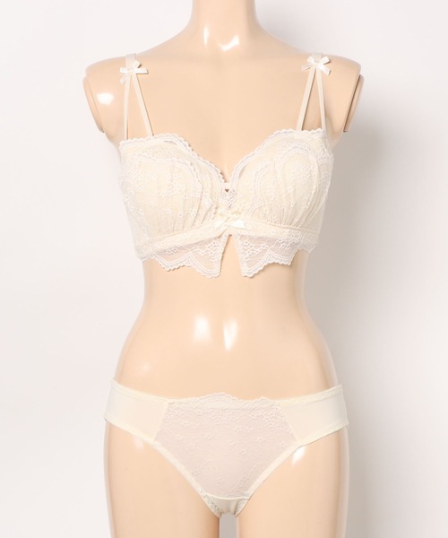 【GLOWNY】 ALLURE LACE BRA ★送料関税込み★ セール】バタフライ レース ノンワイヤー ダブルストラップ ブラ