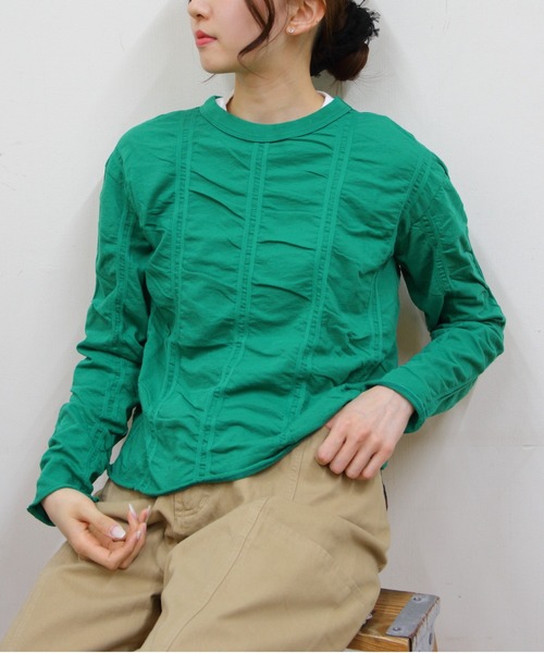 【MEYAME】メヤメ タックジャガードプルオーバー ロンT MEYAME/メヤメ タック ジャガード プルオーバー TUCKED JACQUARD